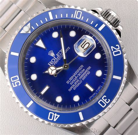 blue submariner rolex stainless steel|Rolex Submariner blue bezel price.